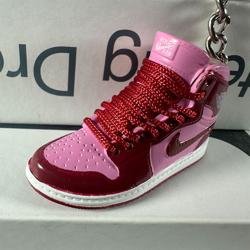 3D Mini Basketball Shoe Keychain - Style-101 - AJ23826438
