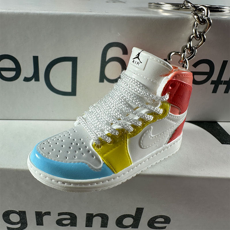 3D Mini Basketball Shoe Keychain - Style-102 - AJ23826439