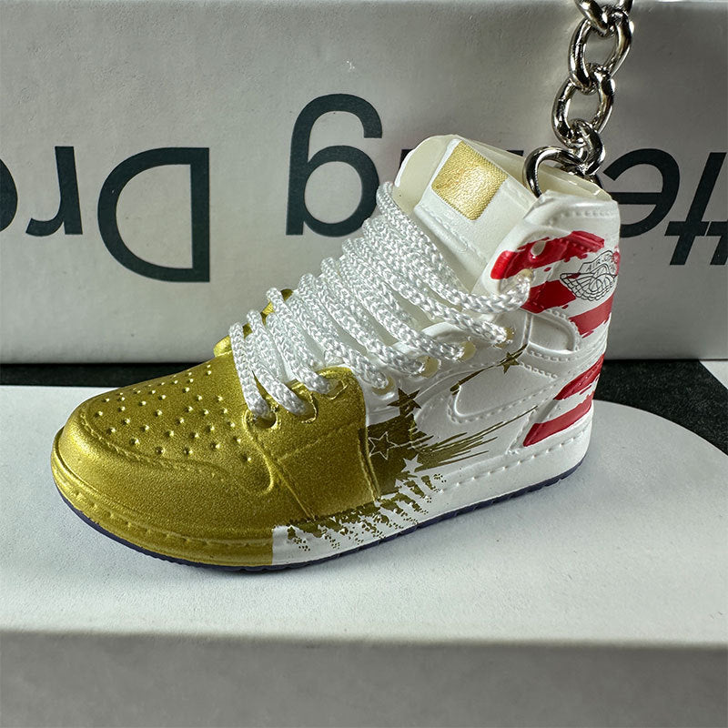 3D Mini Basketball Shoe Keychain - Style-104 - AJ23826441