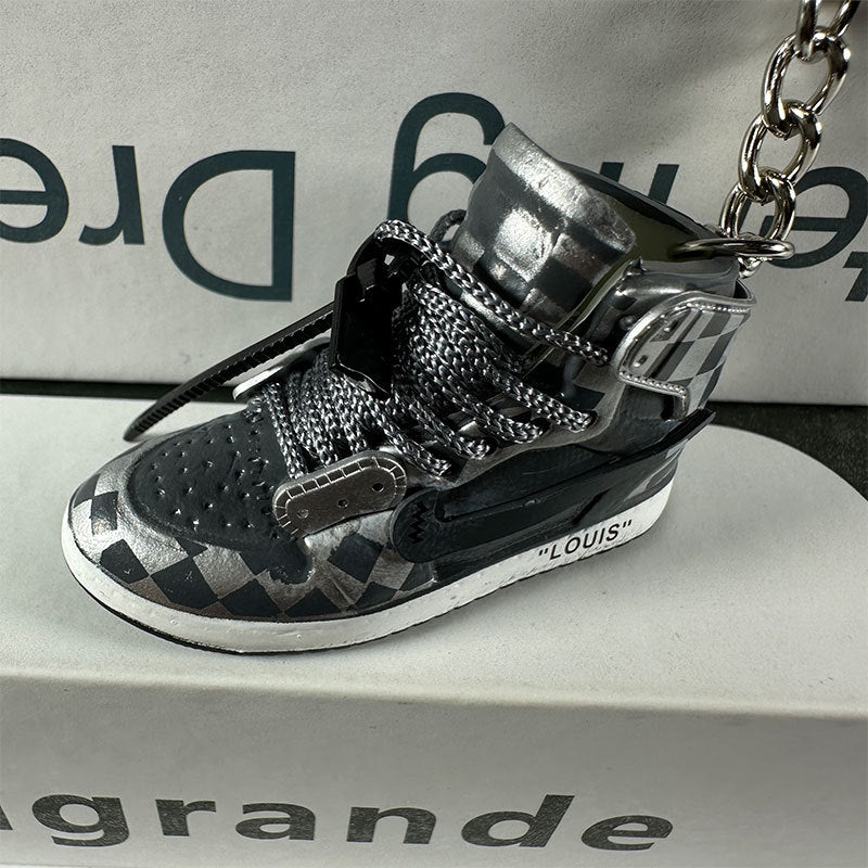 3D Mini Basketball Shoe Keychain - Style-107 - AJ23826444