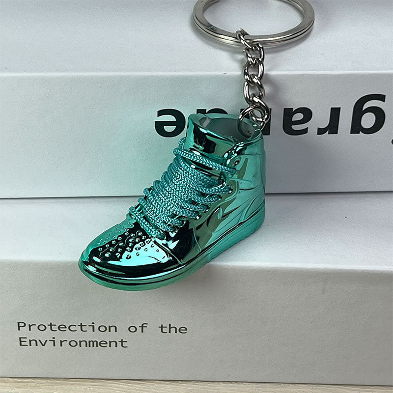 Mini Electroplated 3D Basketball Shoe Keychain - Style-03 - AJ23826448
