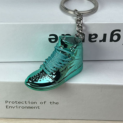Mini Electroplated 3D Basketball Shoe Keychain - Style-03 - AJ23826448