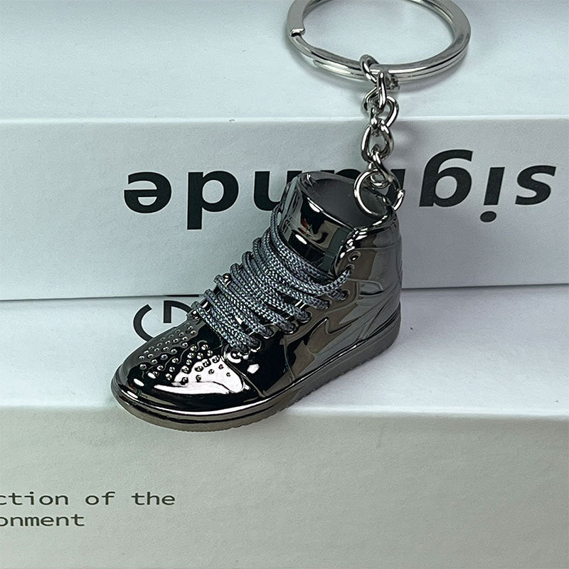 Mini Electroplated 3D Basketball Shoe Keychain - Style-04 - AJ23826449