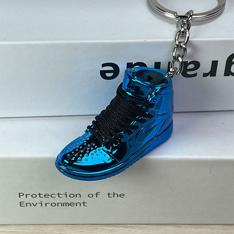 Mini Electroplated 3D Basketball Shoe Keychain - Style-05 - AJ23826450