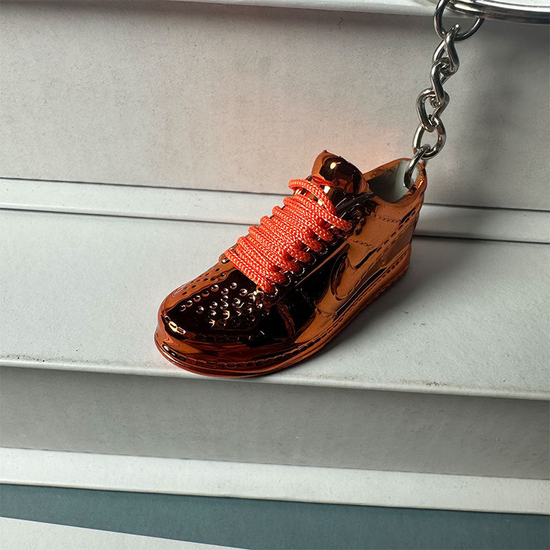 Mini Electroplated 3D Basketball Shoe Keychain - Style-13 - AJ23826458
