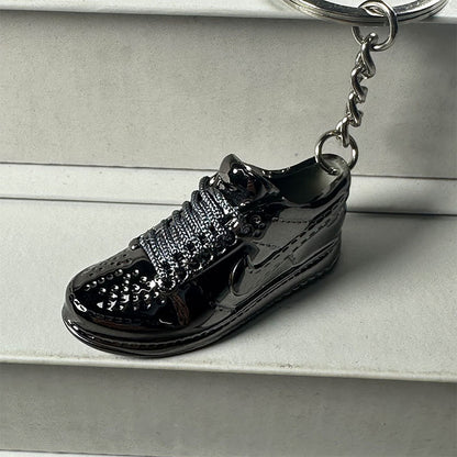 Mini Electroplated 3D Basketball Shoe Keychain - Style-17 - AJ23826462