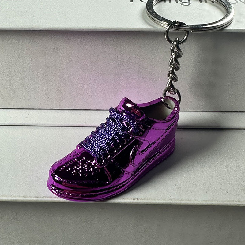 Mini Electroplated 3D Basketball Shoe Keychain - Style-19 - AJ23826464