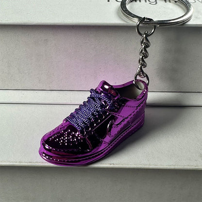 Mini Electroplated 3D Basketball Shoe Keychain - Style-19 - AJ23826464