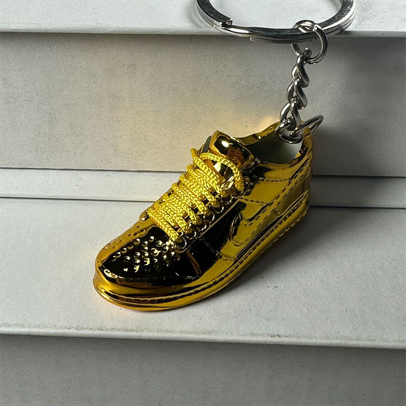 Mini Electroplated 3D Basketball Shoe Keychain - Style-23 - AJ23826468