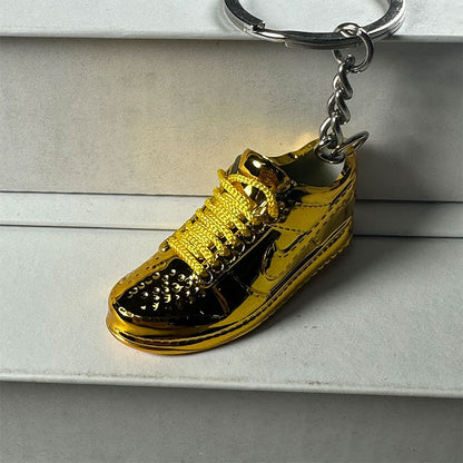 Mini Electroplated 3D Basketball Shoe Keychain - Style-23 - AJ23826468