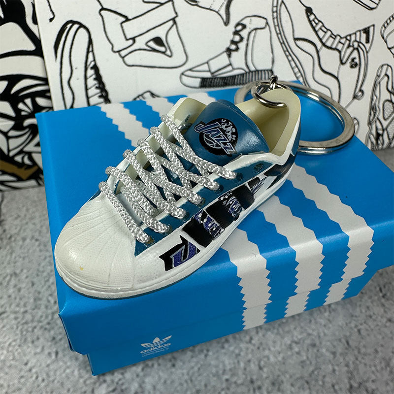NBA Team Mini Shoe Keychain + Shoe Box - Style-15 - AJ23826489