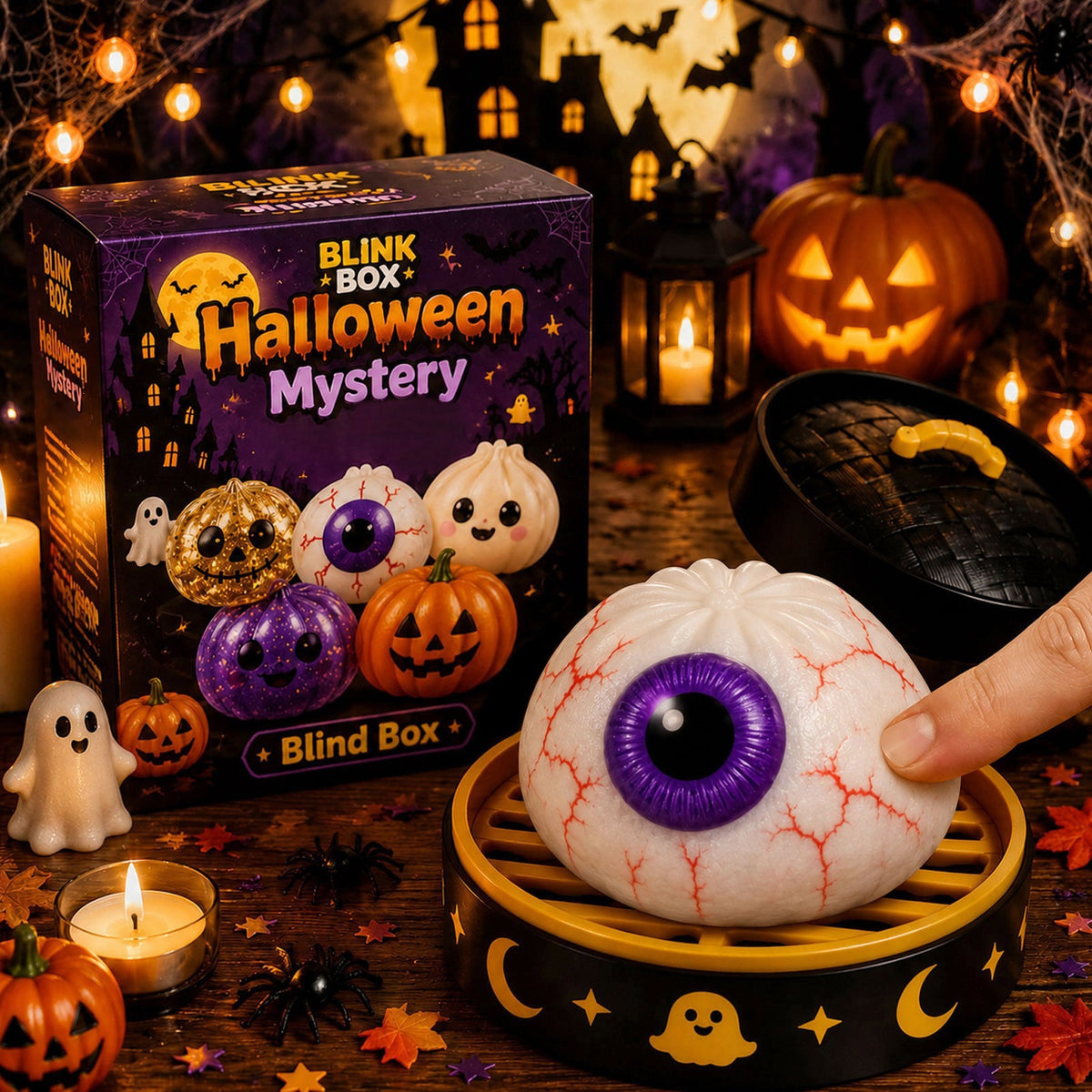 Halloween Jelly Bun Squeeze Squishy Toy - Terrifying Deep Eye