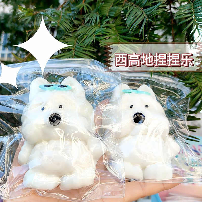 Slow-Rising Soft Cute Stress Relief Squishy Toy - West Highland Terrier - Smooth Finish