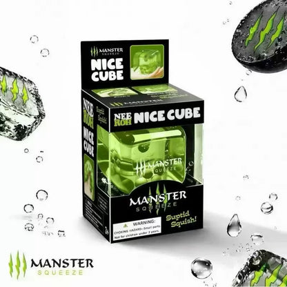 NeeDoh Cube Squishy Toy - Green Monster - 5.5 cm