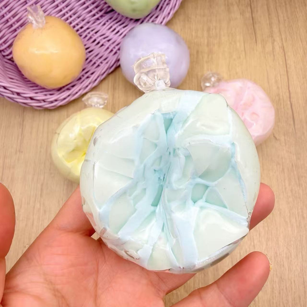 Crunchy Handmade Ball Squishy Toy - Sea Salt Crunch Ball