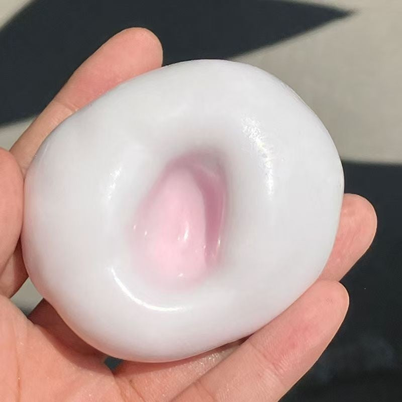 Mochi Squishy Toy - Strawberry - 6 cm - Includes Air Pump