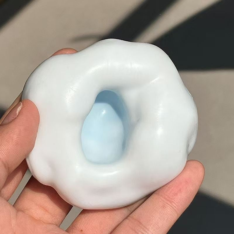 Mochi Squishy Toy - Blueberry - 6 cm - Includes Air Pump