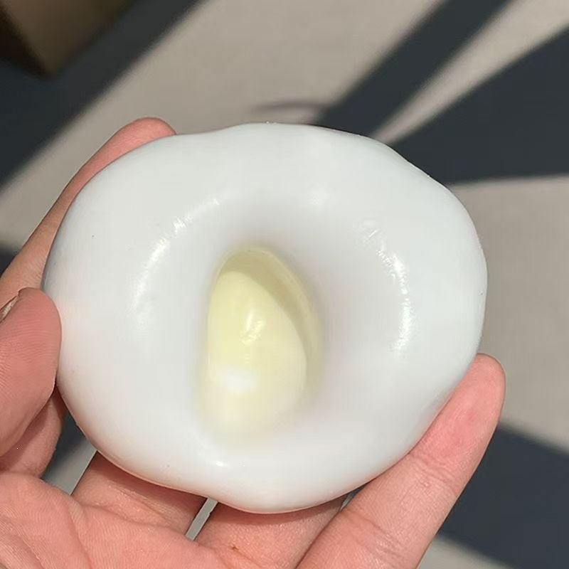 Mochi Squishy Toy - Lemon - 6 cm - Includes Air Pump