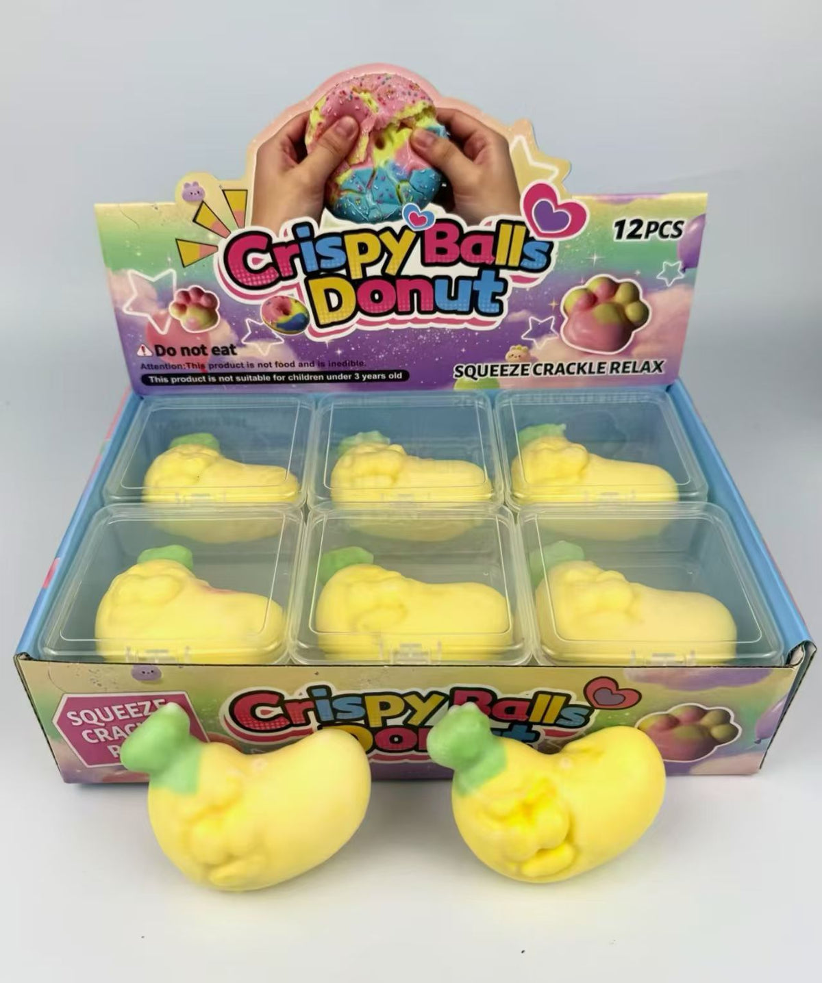 Crunchy Squishy Toy - Crunchy Pea