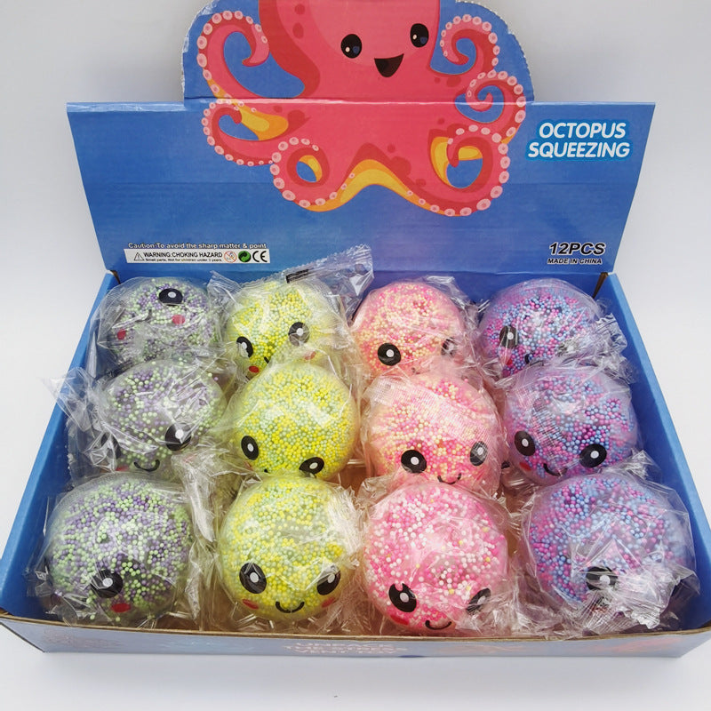 Squishy Squeeze Ball - Light-Up Octopus Squishy