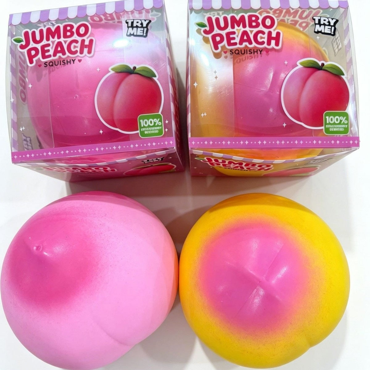 Giant TPR Realistic Squishy Toy - Giant Peach