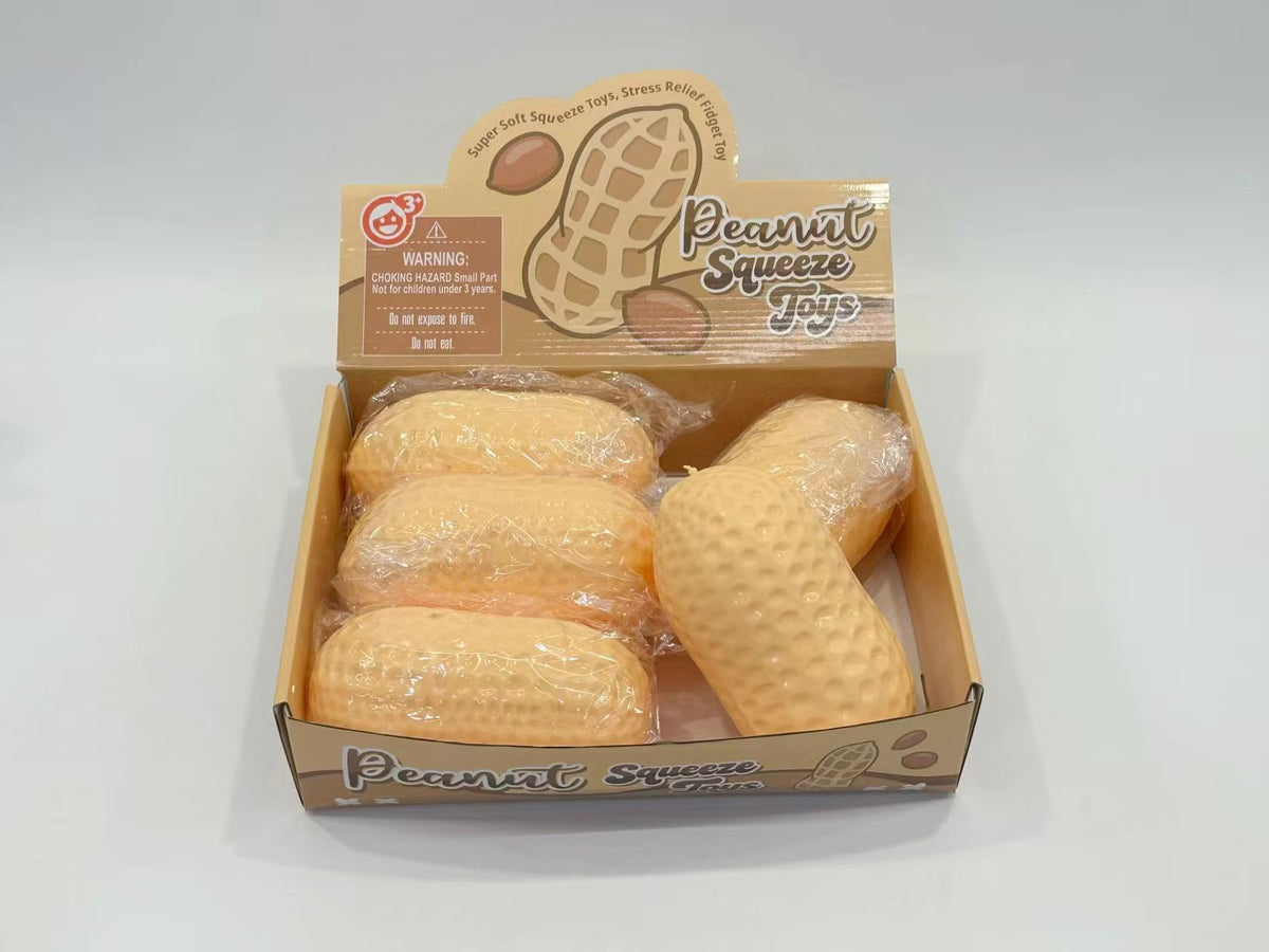 Giant TPR Realistic Squishy Toy - 18CM Large Peanut