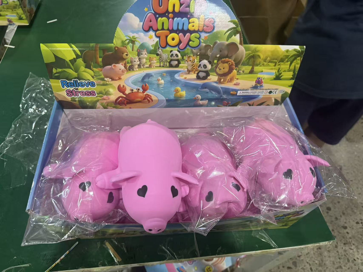 Giant TPR Realistic Squishy Toy - Pink Pig