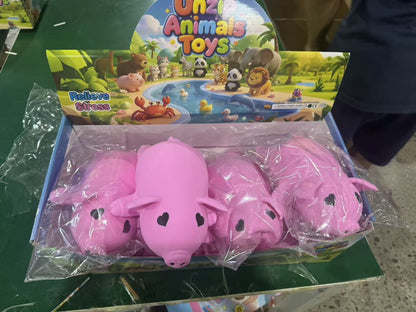 Giant TPR Realistic Squishy Toy - Pink Pig