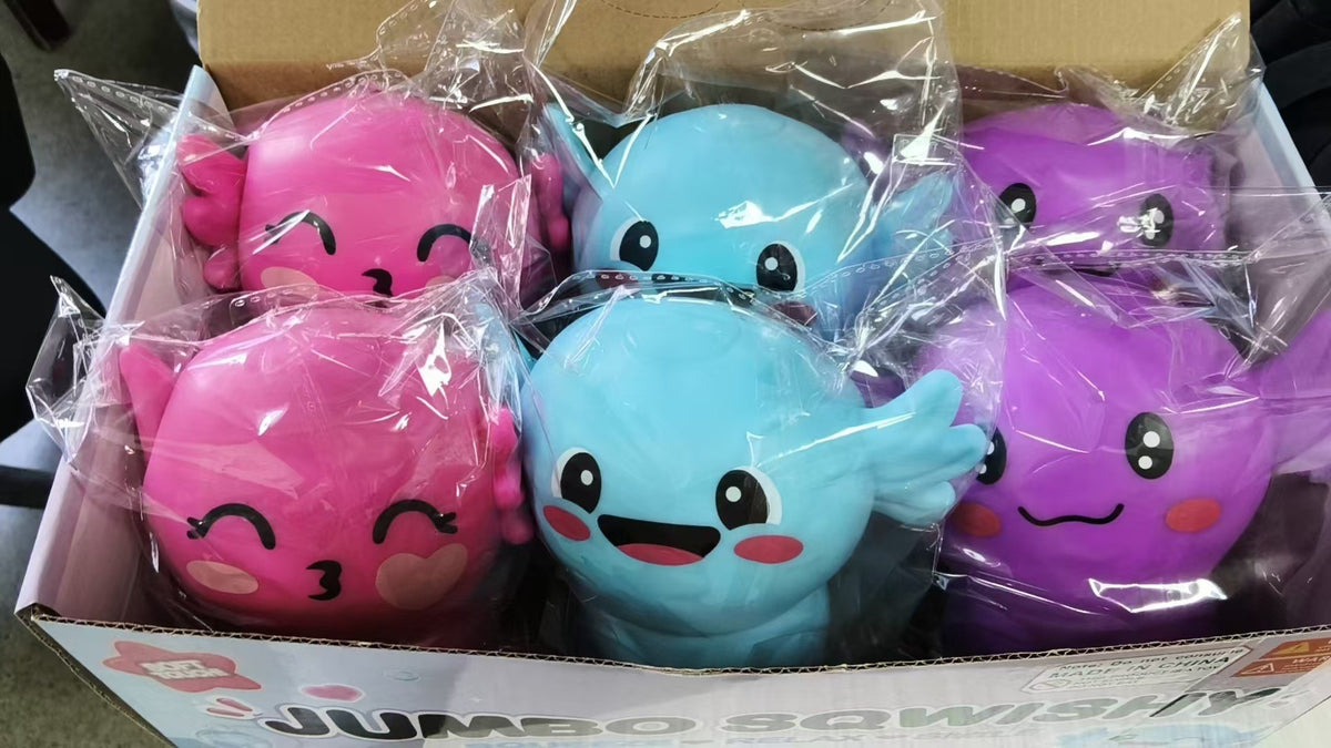 Giant TPR Realistic Squishy Toy - Large Axolotl I
