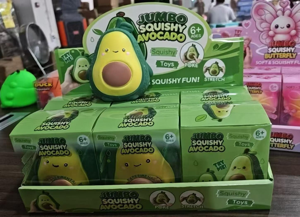 Giant TPR Realistic Squishy Toy - Avocado I