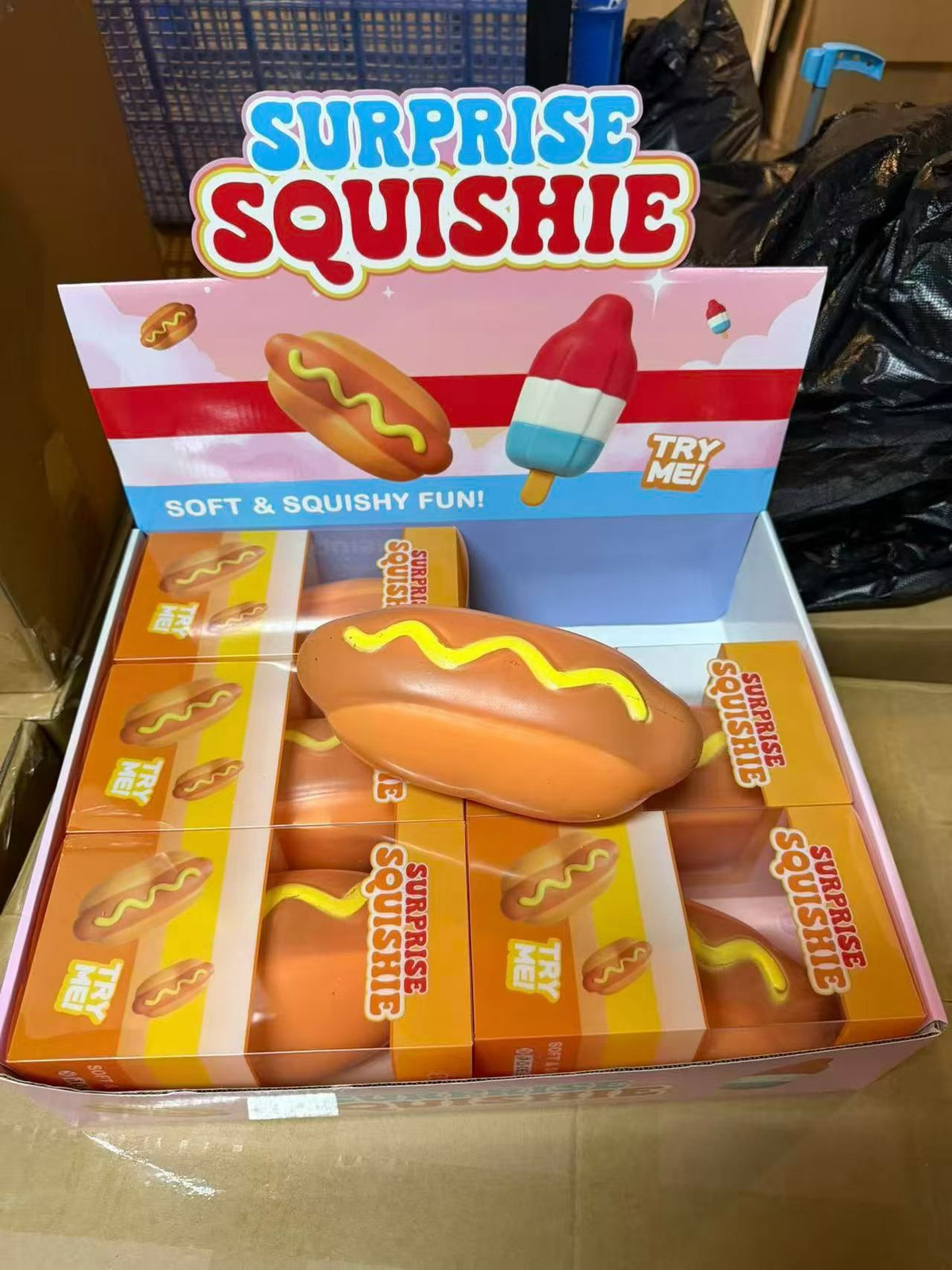 Giant TPR Realistic Squishy Toy - Hot Dog I