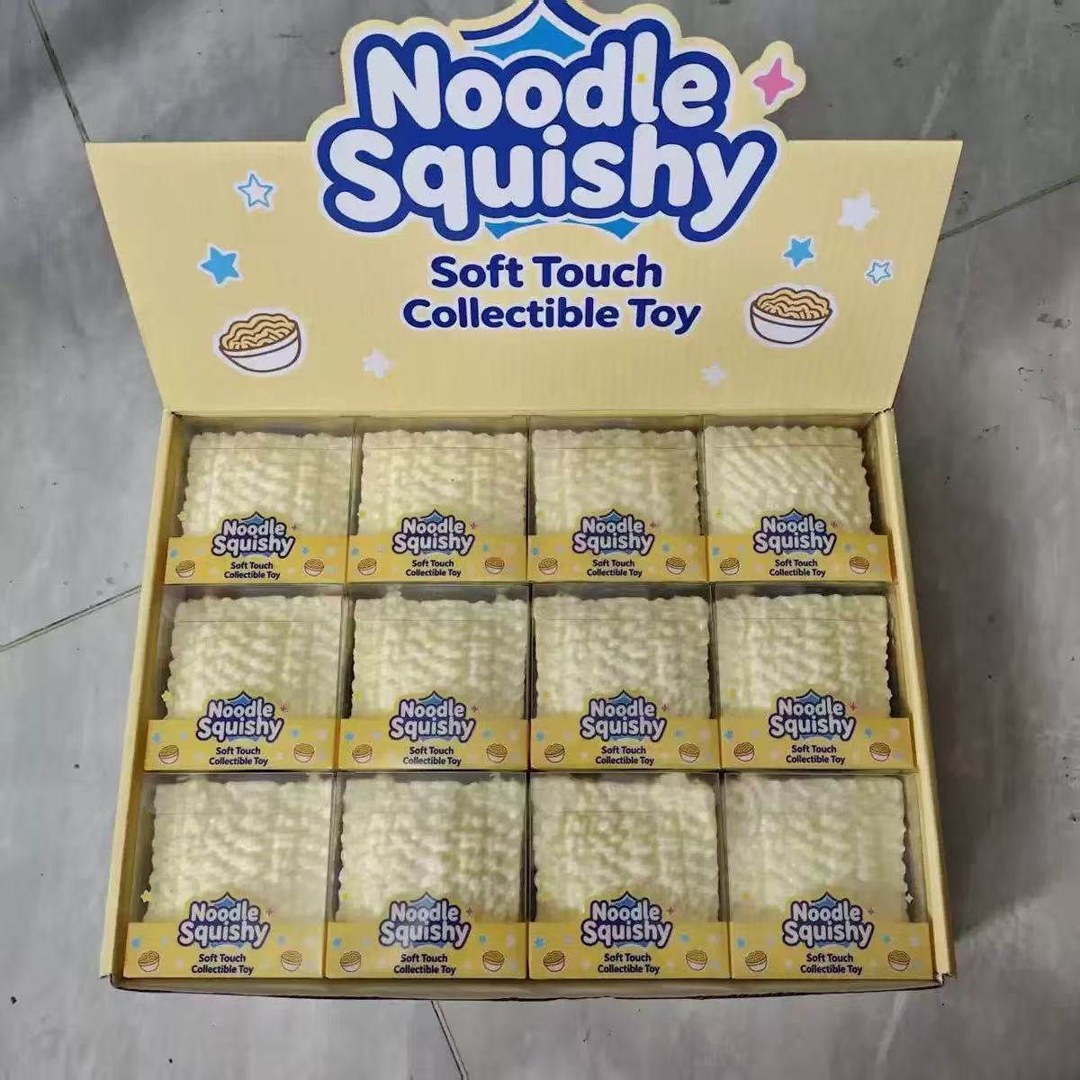 Realistic Squishy Stress Relief Toy - Instant Noodles - 5 cm - Building Block Style - Boxed + Full Box