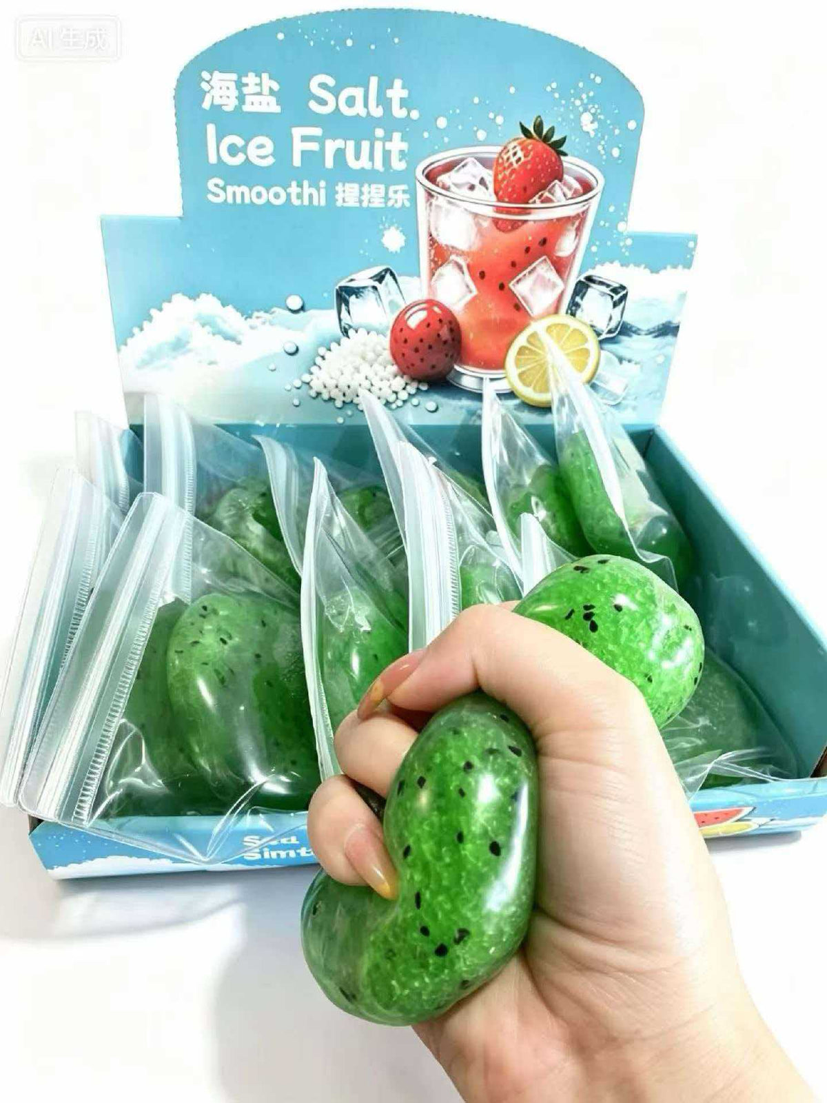 Realistic Squishy Stress Relief Toy - Kiwi - Slushie Squishy