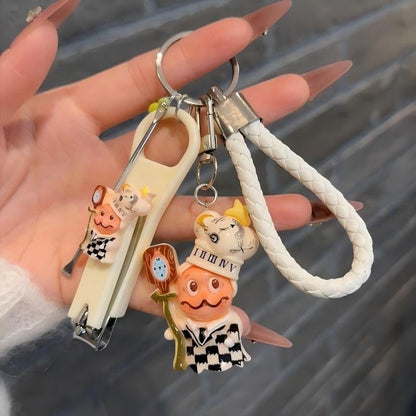 Cute Star Character Cartoon Nail Clipper Keychain