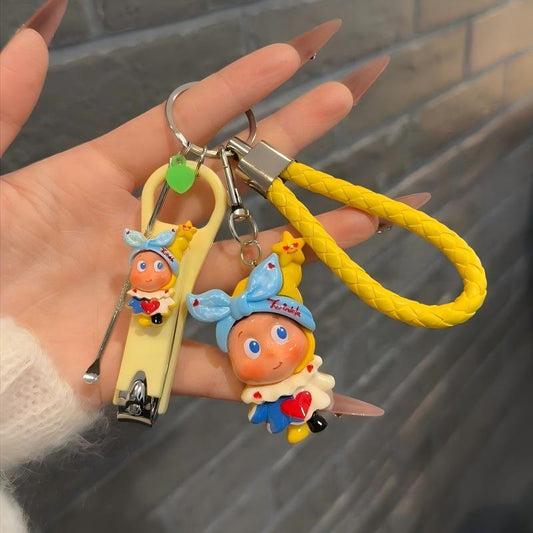 Cute Star Character Cartoon Nail Clipper Keychain