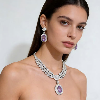 Teardrop Earrings & Necklace