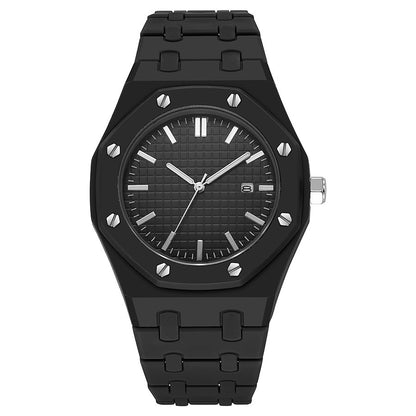 Calendar Plastic Watch - Black - WT23826376