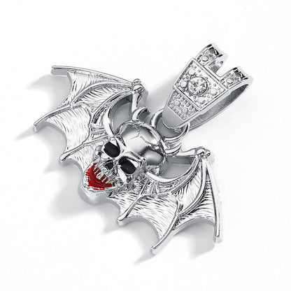 Skull Alloy Pendant Necklace - Silver Pendant Only