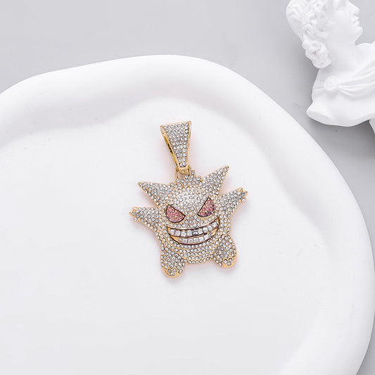 Gengar Alloy Pendant Necklace - Gold Pendant Only