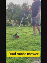 Load and play video in Gallery viewer, Lawn Mower, Handheld Mower, Cordless Mower, Electric Garden Mower, Cordless Weed Eater, Rechargeable Trimmer, Lightweight, 90 Degree Adjustable Head, Battery Powered Lawn Trimmer
